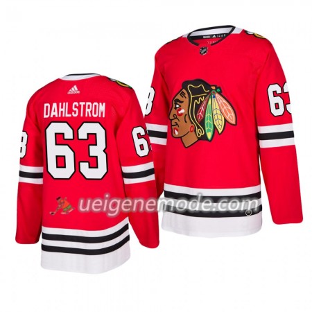Herren Eishockey Chicago Blackhawks Trikot Carl Dahlstrom 63 Adidas 2019-2020 Rot Authentic